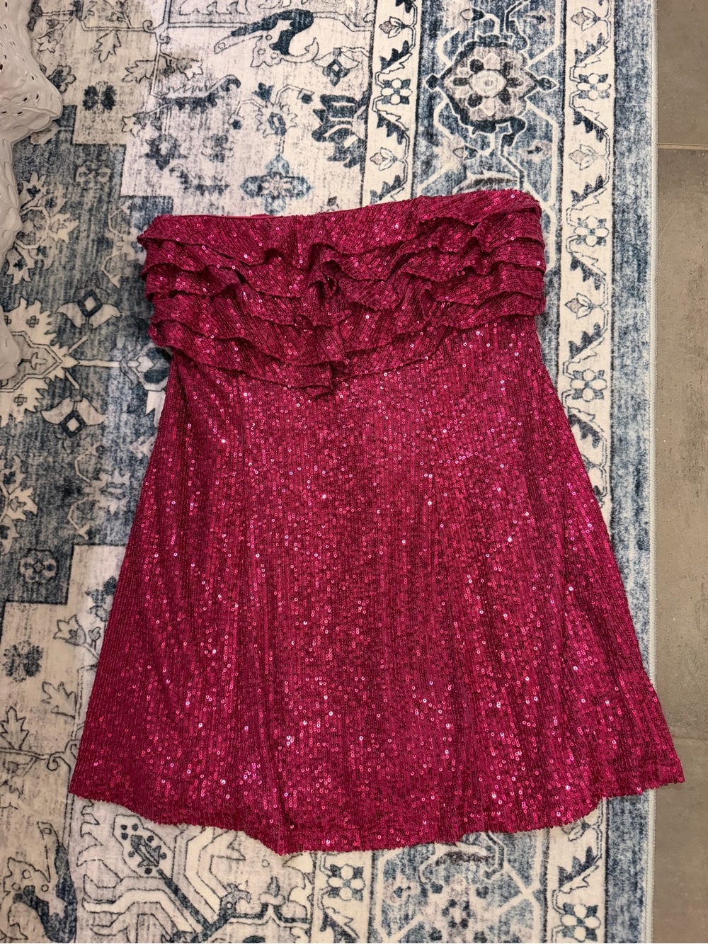 free people frida ruffle mini dress